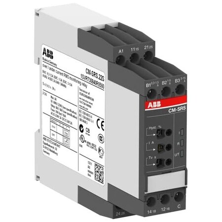 Abb CURRENT MONITORING RELAYS, 3-30 MA, 10-100 MA, 0.1-1 A 1SVR740841R1400